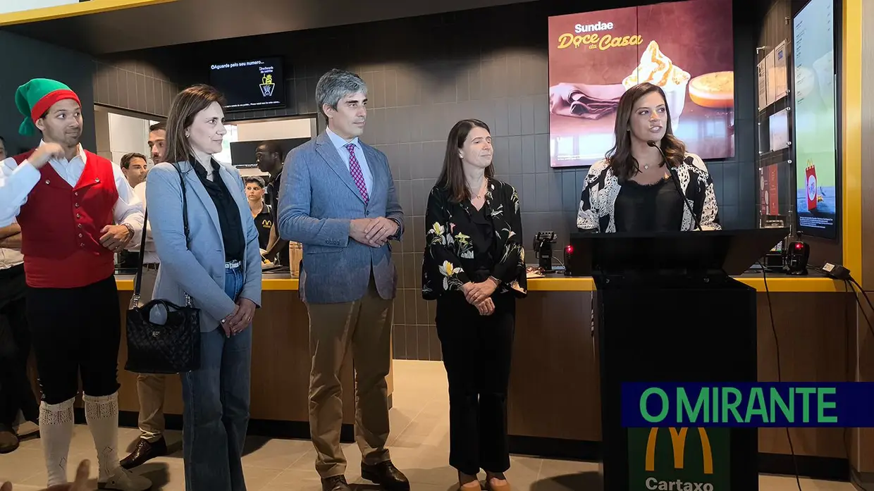 O restaurante McDonald’s Cartaxo já foi inaugurado e abre ao público hoje
