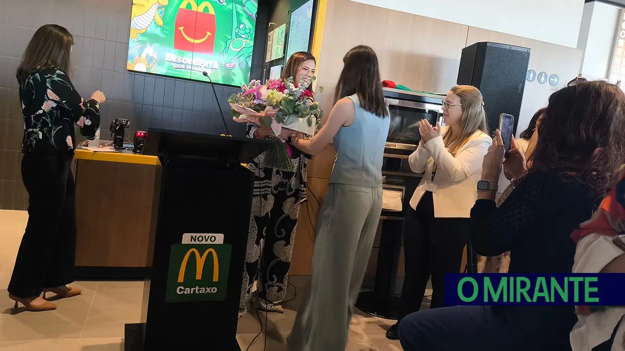 O restaurante McDonald’s Cartaxo já foi inaugurado e abre ao público hoje