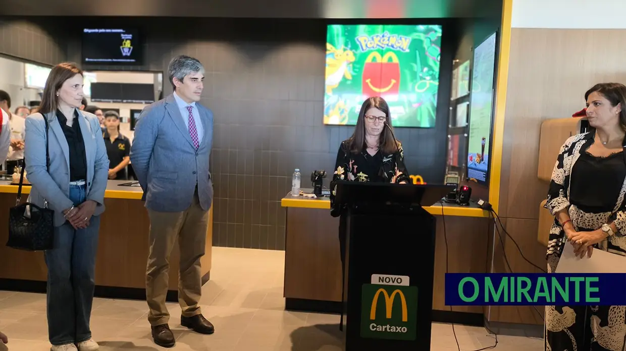 O restaurante McDonald’s Cartaxo já foi inaugurado e abre ao público hoje