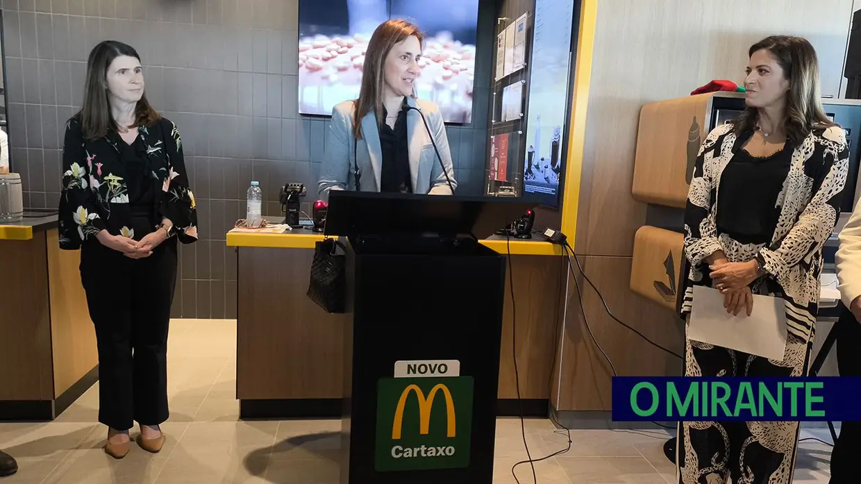 O restaurante McDonald’s Cartaxo já foi inaugurado e abre ao público hoje
