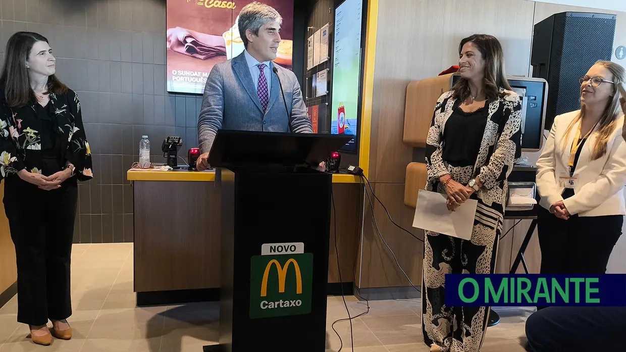 O restaurante McDonald’s Cartaxo já foi inaugurado e abre ao público hoje