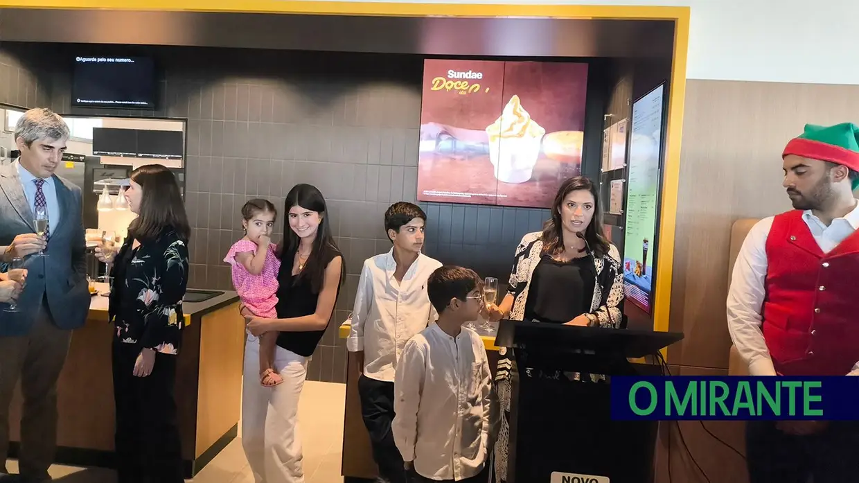 O restaurante McDonald’s Cartaxo já foi inaugurado e abre ao público hoje
