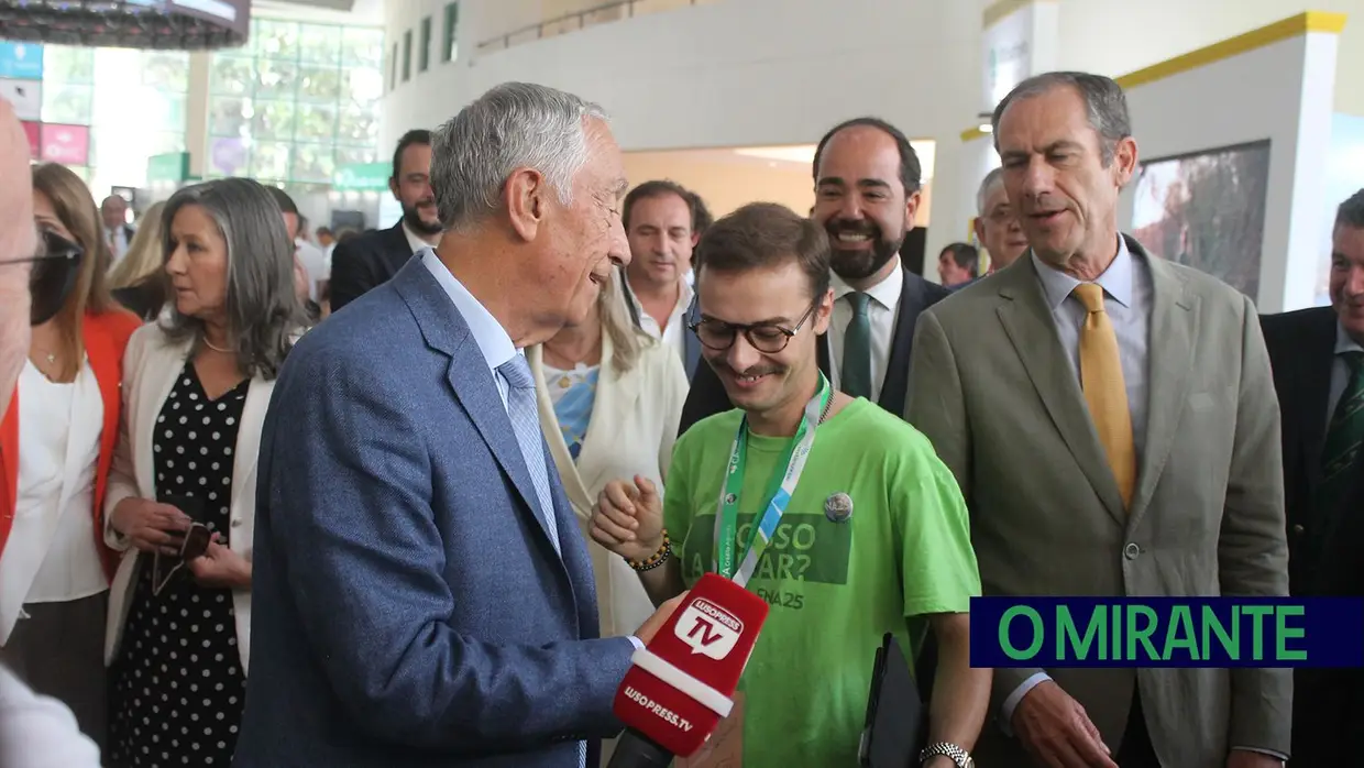 Marcelo cumpriu a tradição e não faltou à Feira de Agricultura em Santarém
