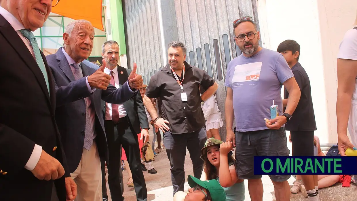 Marcelo cumpriu a tradição e não faltou à Feira de Agricultura em Santarém