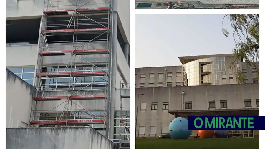 Fachadas do Hospital de Torres Novas começaram a ser reabilitadas Fachadas do Hospital de Torres Novas começaram a ser reabilitadas