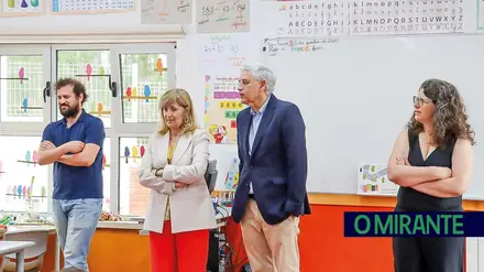 Luís Albuquerque respondeu às questões dos alunos da EB do Pinheiro em Ourém