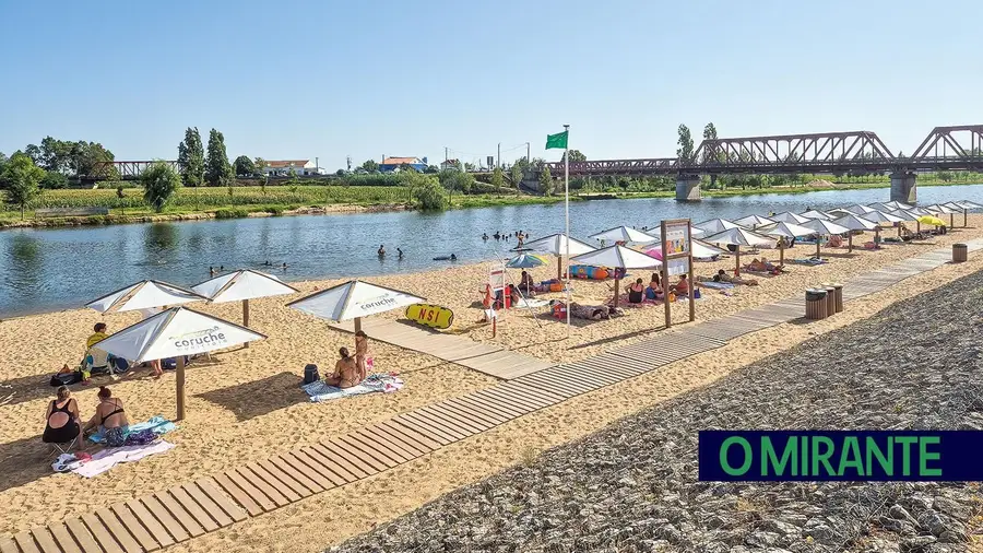 Água da praia fluvial do Sorraia já cumpre parâmetros legais Água da praia fluvial do Sorraia já cumpre parâmetros legais