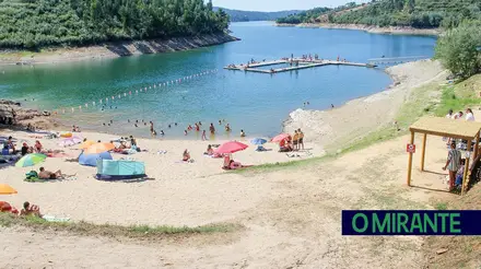 Praia Fluvial da Aldeia do Mato é uma favorita de muitos veraneantes - foto O MIRANTE