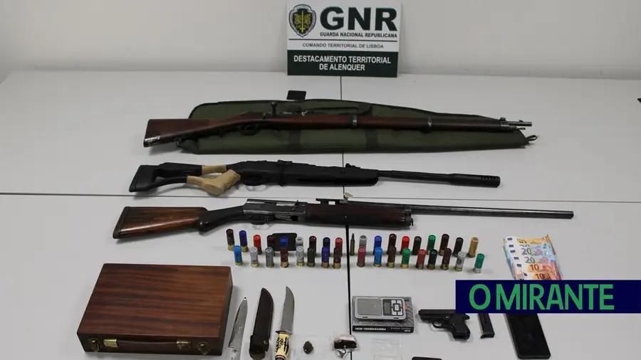 Detido em Alenquer por tráfico de droga e posse ilegal de armas