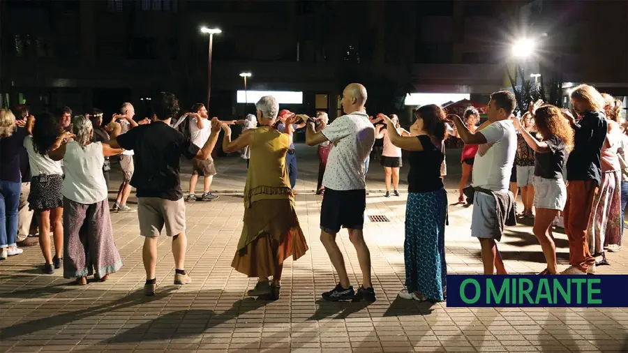Dançar à noite no centro histórico de Santarém Dançar à noite no centro histórico de Santarém