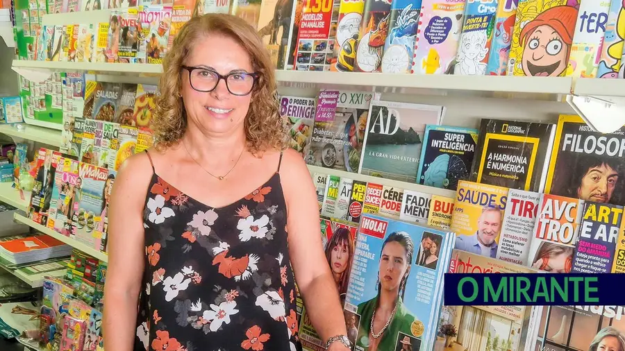 Célia Matias, gestora da Papelaria Reis, gere uma empresa que resiste ao tempo e às grandes superfícies