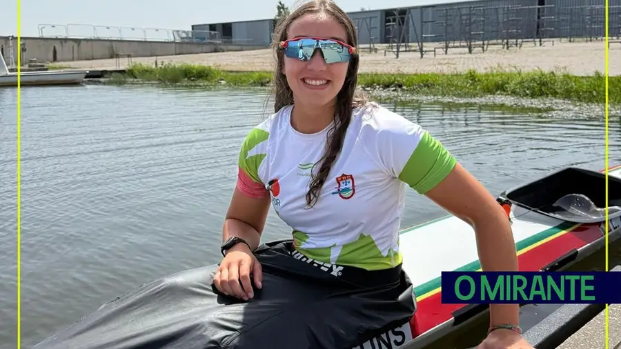Canoísta Lara Martins em estágio rumo ao Olympic Hopes