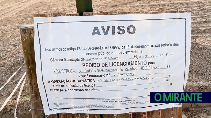 Construção de plantação de canábis preocupa moradores do Granho