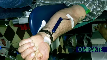 Dádivas de sangue em Santarém e Pernes em Abril