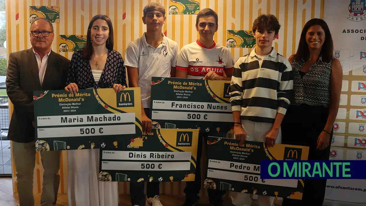 Associação de Futebol de Santarém e McDonald’s premeiam desempenho de estudantes atletas