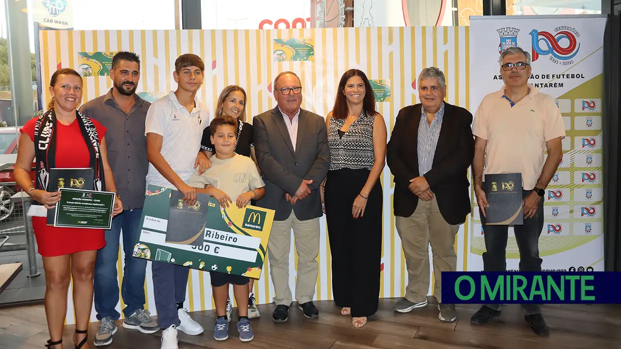 Associação de Futebol de Santarém e McDonald’s premeiam desempenho de estudantes atletas
