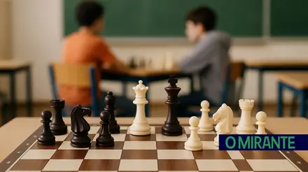 xadrez jogo alunos a jogar