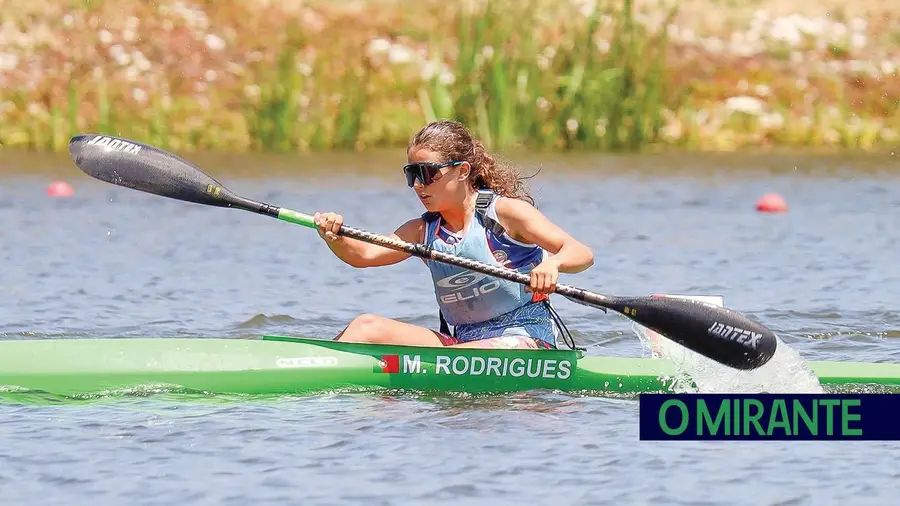 Mariana Rodrigues na equipa nacional de infantis em canoagem