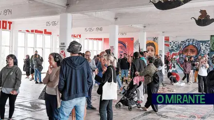 Ruínas da Eurofil transformadas em galeria de arte urbana sobre Gaza
