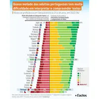 Quase metade dos adultos portugueses tem dificuldade em interpretar e compreender textos