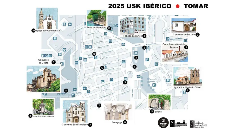 Tomar vai receber a partir de amanhã , 31 de Outubro, 150 sketchers de Portugal e Espanha Tomar vai receber a partir de amanhã , 31 de Outubro, 150 sketchers de Portugal e Espanha