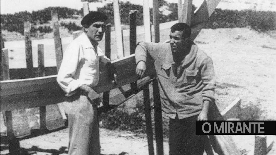 Alves Redol com José Cardoso Pires. foto arquivo pessoal de José Cardoso Pires