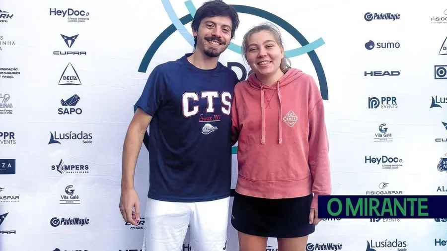 Maria Rodrigues e Daniel Gomes conquistam título nacional de padel para o Clube Ténis de Santarém