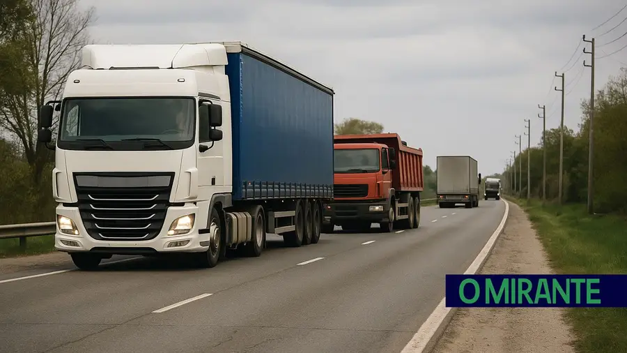 camioes estrada transporte
