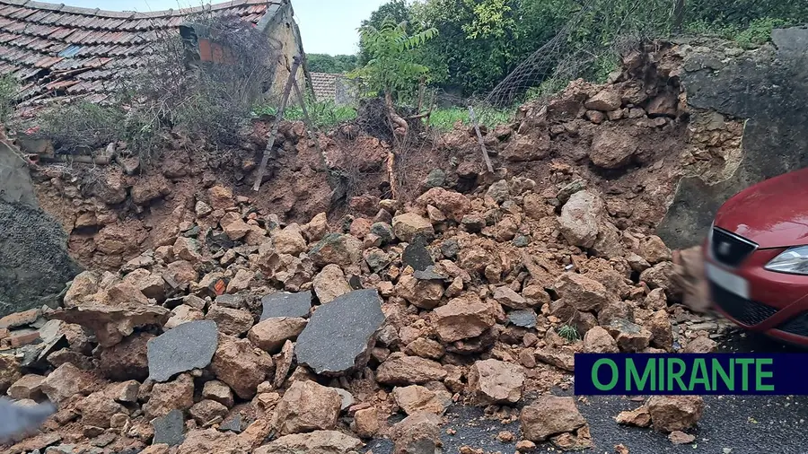 Muro cede ao meu tempo em Povos