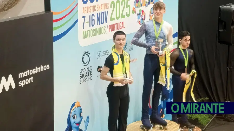 Salvador Amorim conquista medalha de prata na Taça da Europa de Patinagem Artística