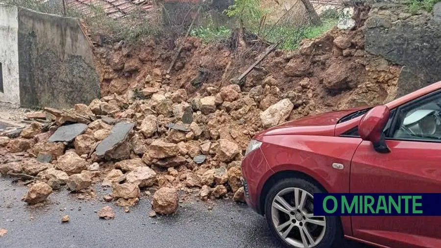 Muro cede ao mau tempo em Povos