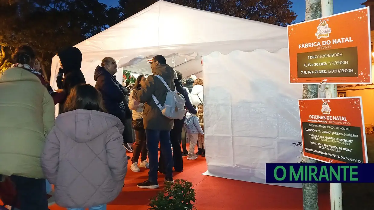 Abrantes volta a celebrar o Natal com um mercadinho, espectáculos e festa de Ano Novo