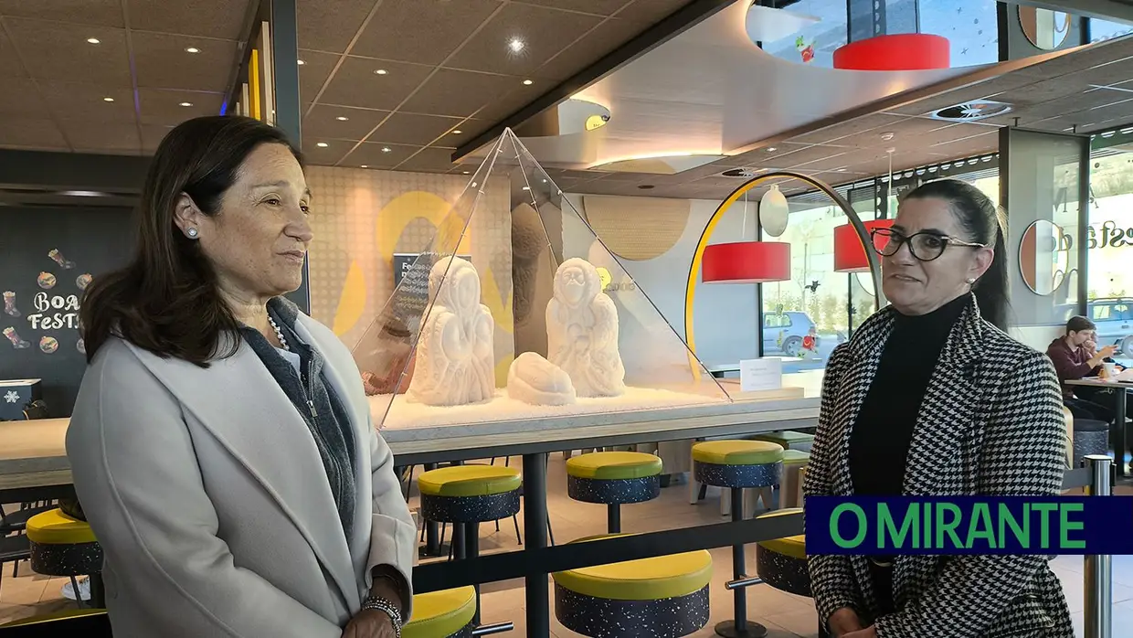 McDonald’s de Rio Maior com Presépio de Sal durante a época natalícia