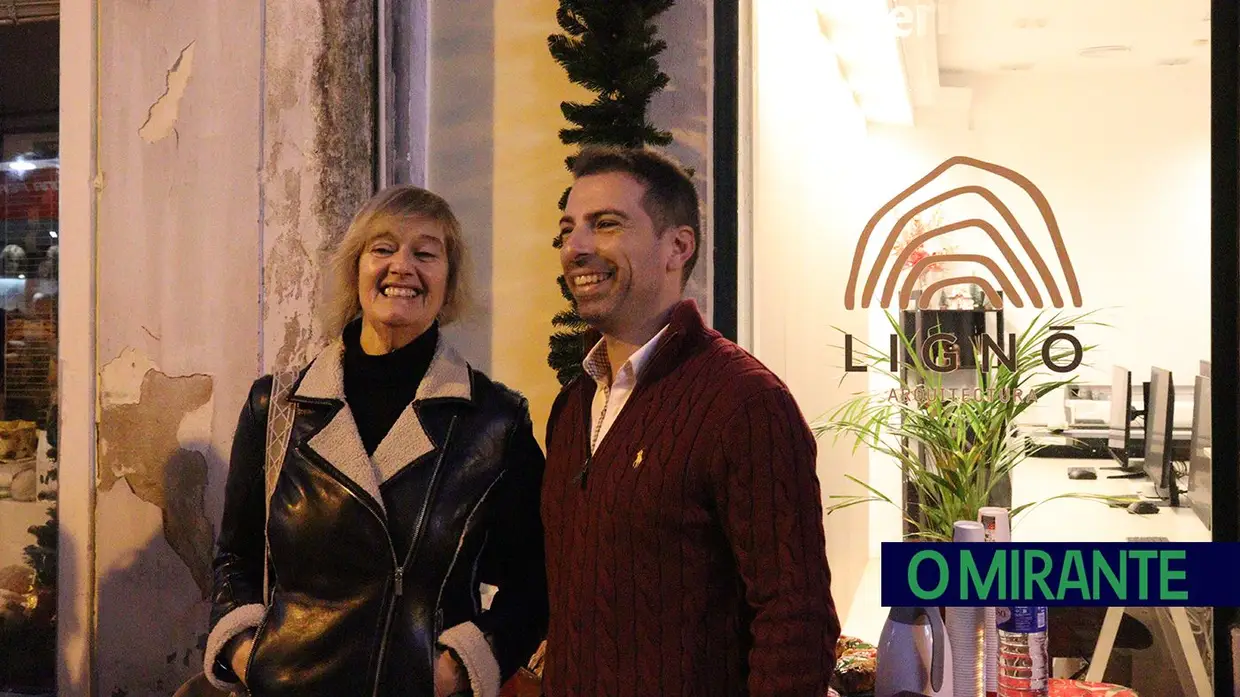 Ligno Arquitectura inaugura luzes de natal em Santarém