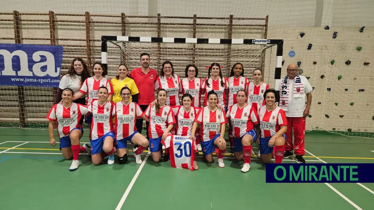 Liga de futebol feminino em jornada de cariz solidário em Alhandra