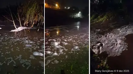 Mais um episódio de poluição no rio Alviela