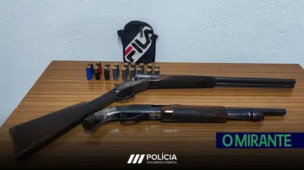 Apreendidas duas espingardas em investigação por violência doméstica em Santarém