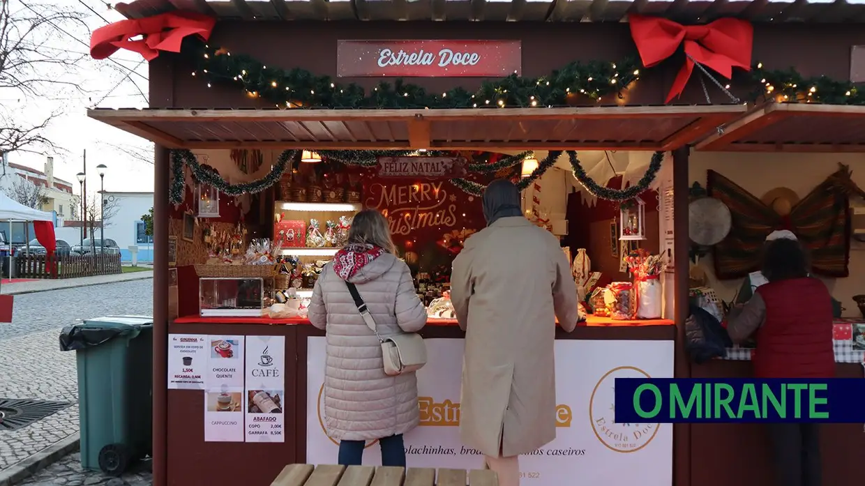 Mercado de Natal de Alpiarça recebeu "O Mundo do Chocolate"