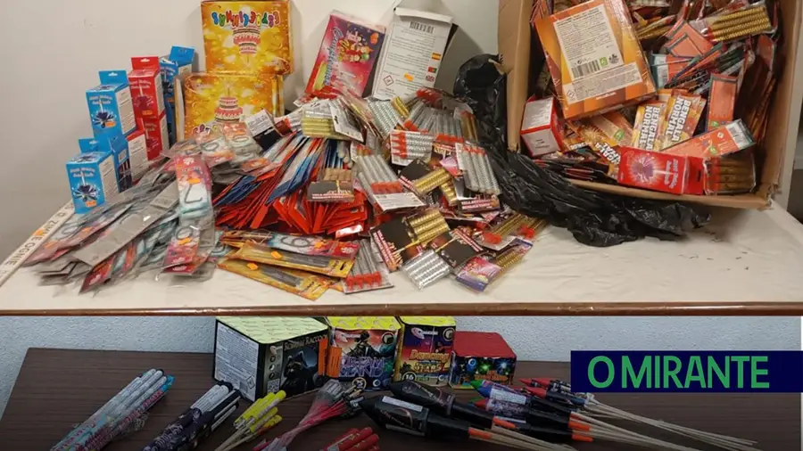 Mais de sete mil artigos pirotécnicos apreendidos no distrito de Santarém