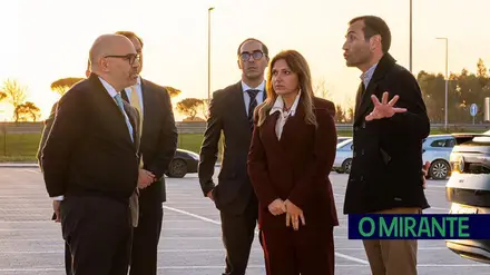 Miguel Pinto Luz visitou Benavente em reunião de trabalho sobre o aeroporto Luís de Camões