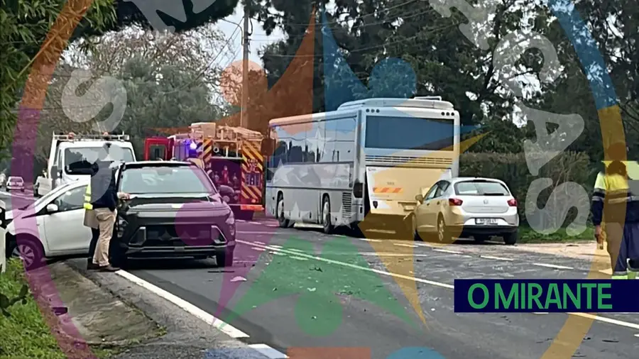 Colisão na EN3 em Vale de Santarém faz dois feridos