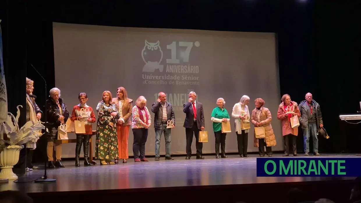 Universidade Sénior de Benavente assinala 17.º aniversário com tarde cultural em Samora Correia