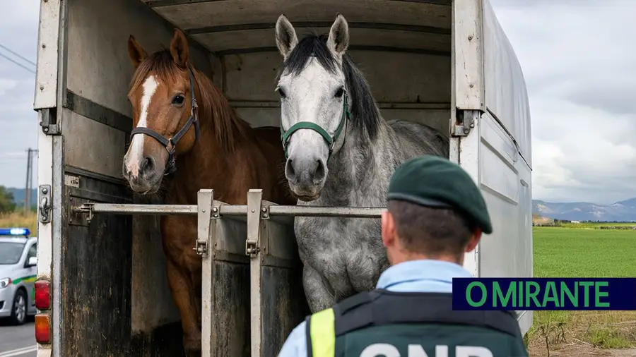 cavalos gnr autoridades policia
