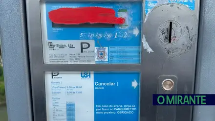 Vandalismo em parquímetros de Alenquer