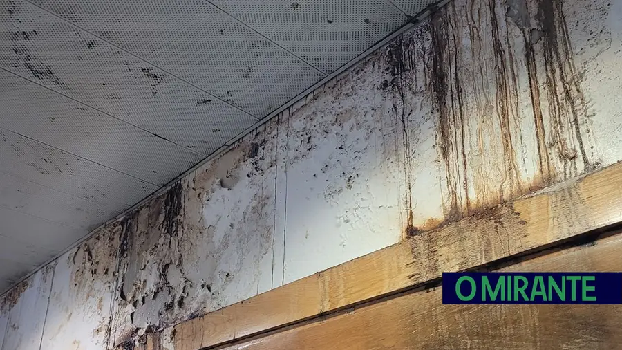 Sindicato apresentou várias fotos do estado em que se encontram os tribunais. Esta foto, da sede da comarca em Loures, ilustra a degradação do espaço. Foto SMMP