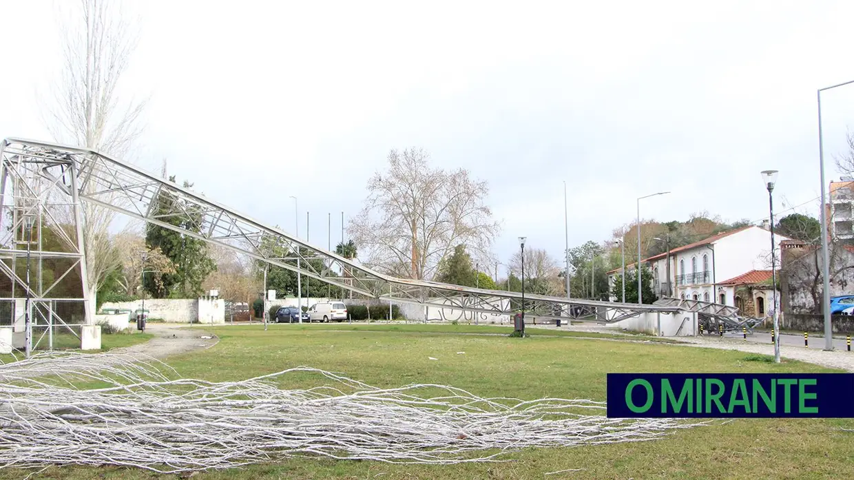 Depressão Kristin deixa rasto de caos em Tomar