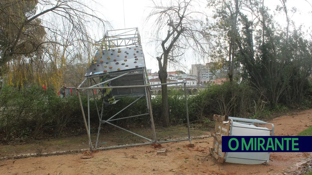 Mais imagens dos efeitos da Depressão Kristin em Tomar 