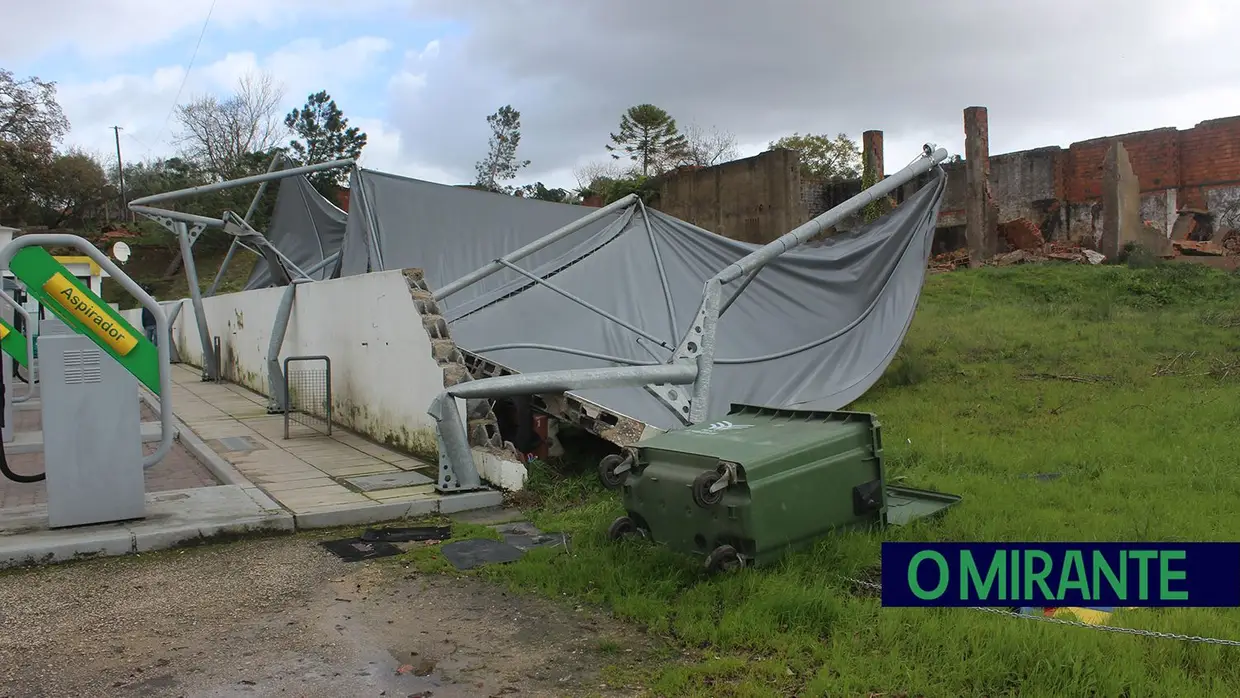 Mais imagens dos efeitos da Depressão Kristin em Tomar 