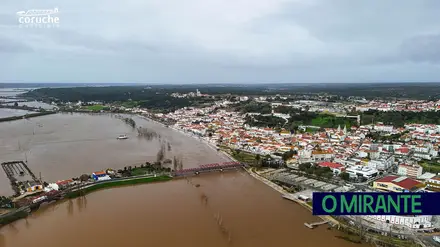 Subida do Sorraia provoca alagamentos e cortes de vias no concelho de Coruche