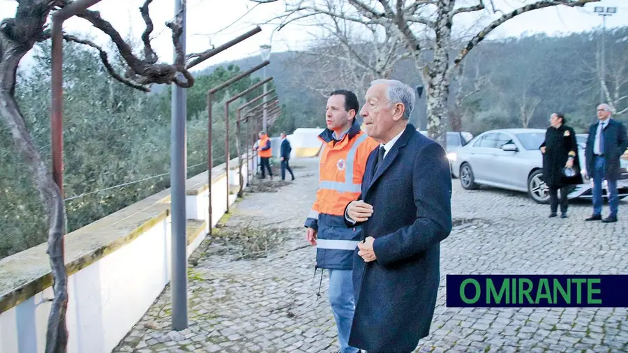 O Presidente da República, Marcelo Rebelo de Sousa, esteve em Ferreira do Zêzere